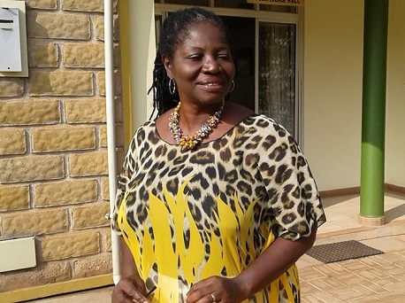 Ms Patricia Fafa Formadi speaking at the forum